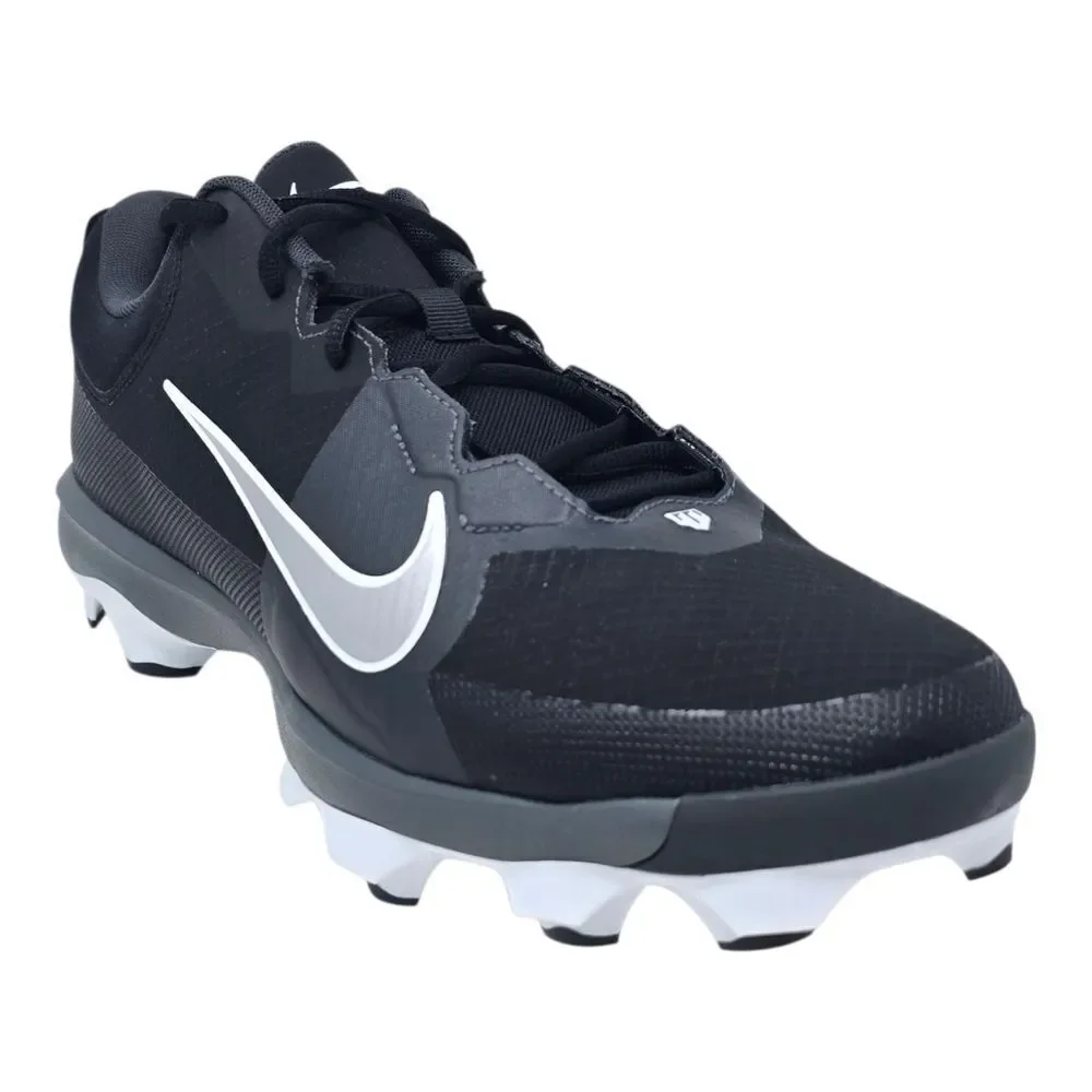Nike Force Trout 9 Pro MCS Men's Size 15 Black Silver Plastic Cleats FZ0915-003